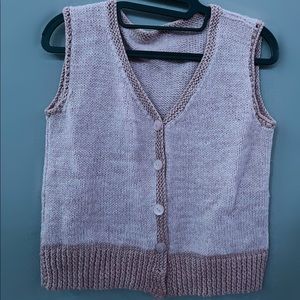 knitted sweater vest